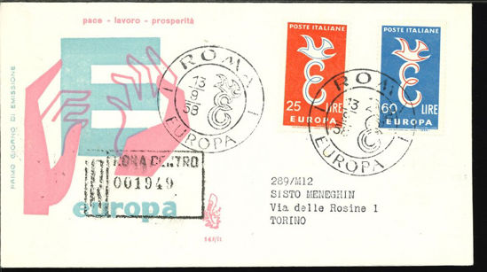 Immagine di 148it - EUROPA 1958 val.1