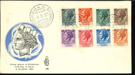 Immagine di 184 - ITALIA TURRITA 8 v. val.1