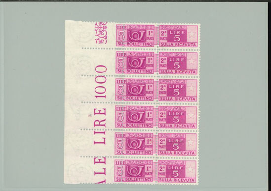 Immagine di 72 - PACCHI POSTALI 5 L. R III