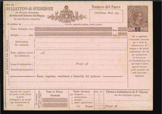 Immagine di 13 - BOLLETTINI PACCHI POSTALI -  P13
