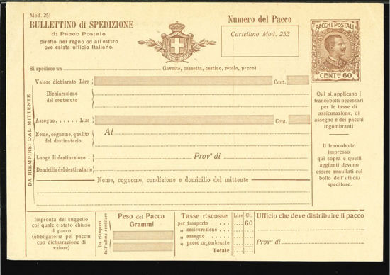 Immagine di 18 - BOLLETTINI PACCHI POSTALI -  P18