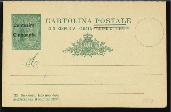 Immagine di 9a - CARTOLINA POSTALE -  C9a