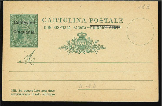 Immagine di 9b - CARTOLINA POSTALE -  C9b