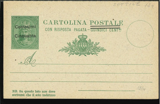 Immagine di 9c - CARTOLINA POSTALE -  C9c