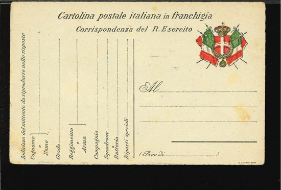 Immagine di 7 - CARTOLINE FRANCHIGIA MILITARE -  F7