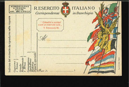 Immagine di 25 - CARTOLINE FRANCHIGIA MILITARE -  F25