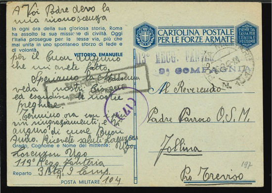 Immagine di 46 - CARTOLINE FRANCHIGIA MILITARE -  F46