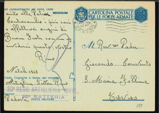 Immagine di 46 - CARTOLINE FRANCHIGIA MILITARE -  F46