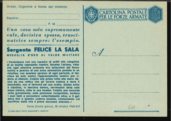 Immagine di 51 - CARTOLINE FRANCHIGIA MILITARE -  F51