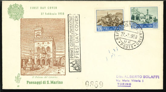 Immagine di 49 - PAESAGGI £. 20 - 55 val. 1