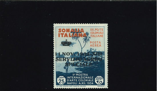 Immagine di 2 - ARTE COLONIALE 25 CENT SOVRASTAMPATO CERT