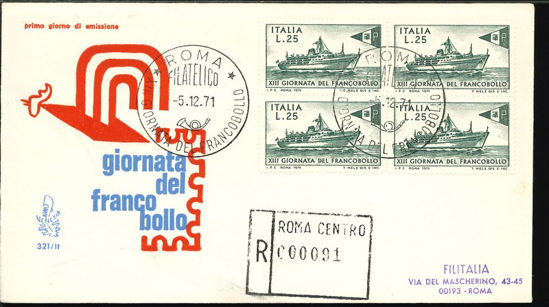 Immagine di 321it - GIORNATA FRANCOBOLLO VAL 1