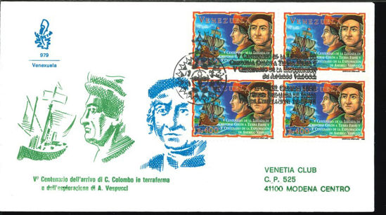 Immagine di 979V - COLOMBO- VESPUCCI VENEZUELA val. 1
