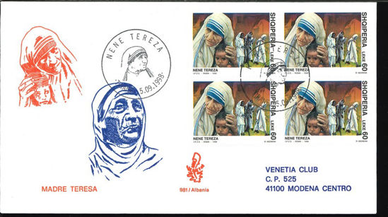 Immagine di 981A - MADRE TERESA ALBANIA val. 1