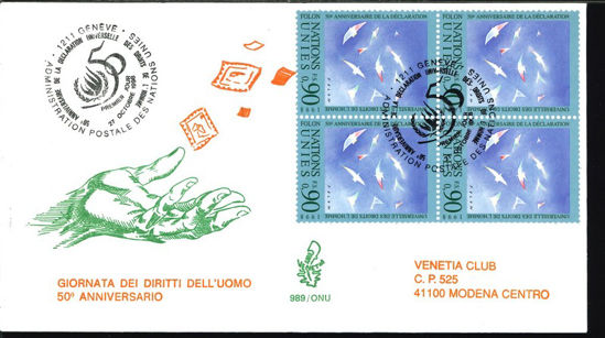 Immagine di 989O - GIORNATA  DIRITTI UOMO O.N.U. val. 2