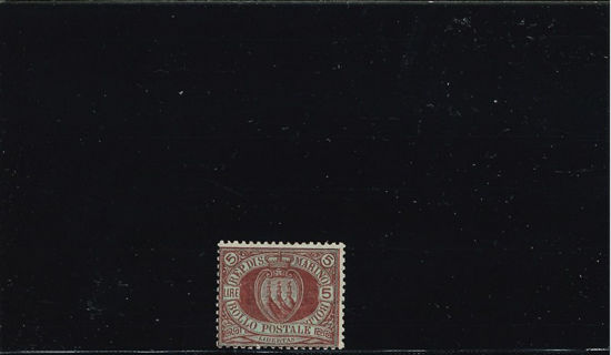 Immagine di 22 - STEMMA  5 L. carm. su verde VAL. 1