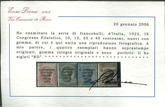 Immagine di 123 - .CONGRESSO FILATELICO - TRIESTE  VAL. 4