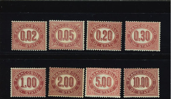 Immagine di 1 - .SERVIZIO CIFRA VALORE IN OVALE  VAL. 8