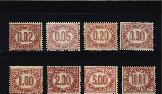 Immagine di 1 - .SERVIZIO CIFRA VALORE IN OVALE  VAL. 8