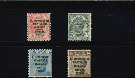 Immagine di 123 - .CONGRESSO FILATELICO - TRIESTE  VAL. 4