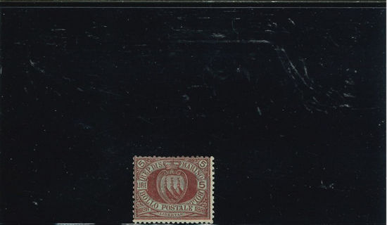 Immagine di 22 - STEMMA  5 L. carm. su verde VAL. 1