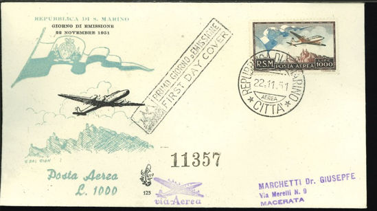 Immagine di 123 - P.A. £. 1.000  BANDIERA val. 1