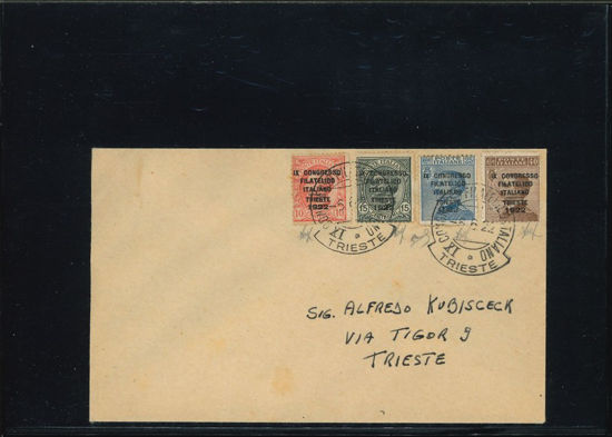 Immagine di 123 - .CONGRESSO FILATELICO - TRIESTE  VAL. 4