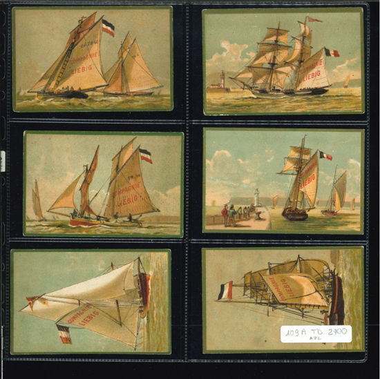 Immagine di 110 - BASTIMENTI A VELA 2° RETRO AZZURRO-TEDESCA