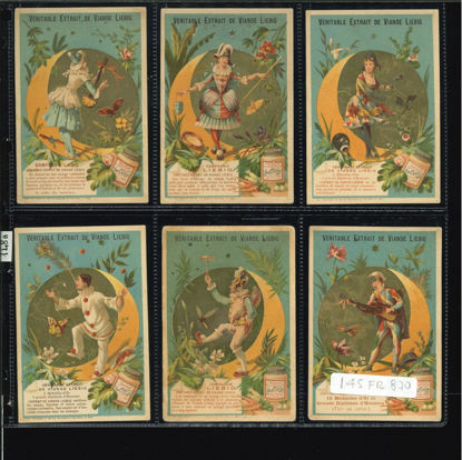 Immagine di 148a - MASCHERE IN QUARTI DI LUNA AZZURRA-FRANCESE