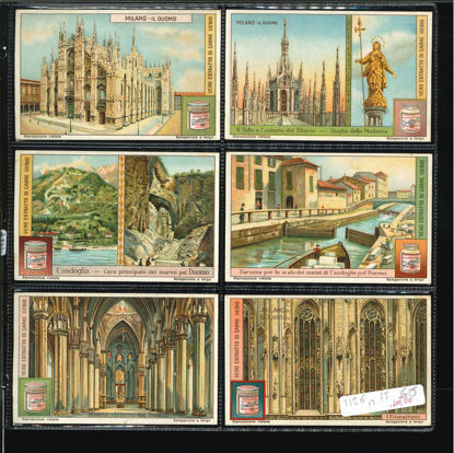 Immagine di 1157 - MILANO - IL DUOMO (12 fig.) (scritte in azzurro)-ITALIANA