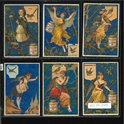 Immagine di 161 - UCCELLI DONNE 1° (fondo blu)-FRANCESE