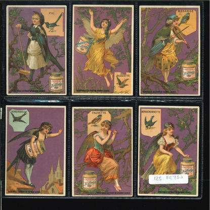 Immagine di 163 - UCCELLI DONNE 1° (fondo violetto)-FRANCESE