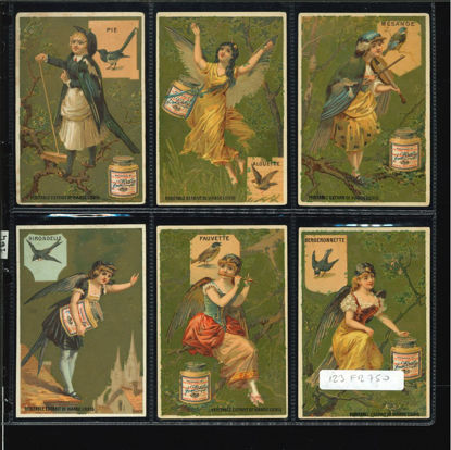 Immagine di 164 - UCCELLI DONNE 1° (fondo oro)-FRANCESE