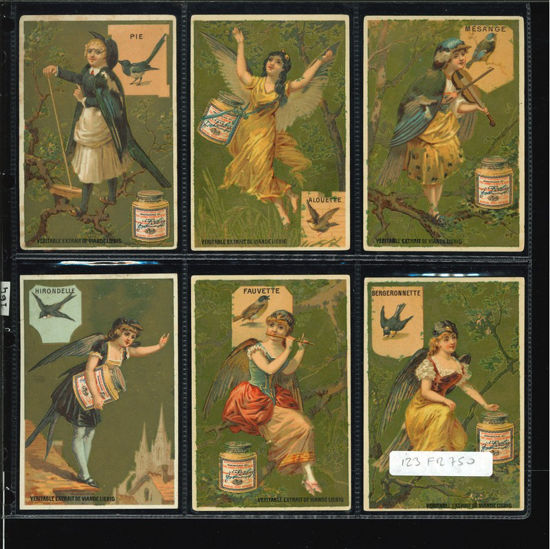 Immagine di 164 - UCCELLI DONNE 1° (fondo oro)-FRANCESE