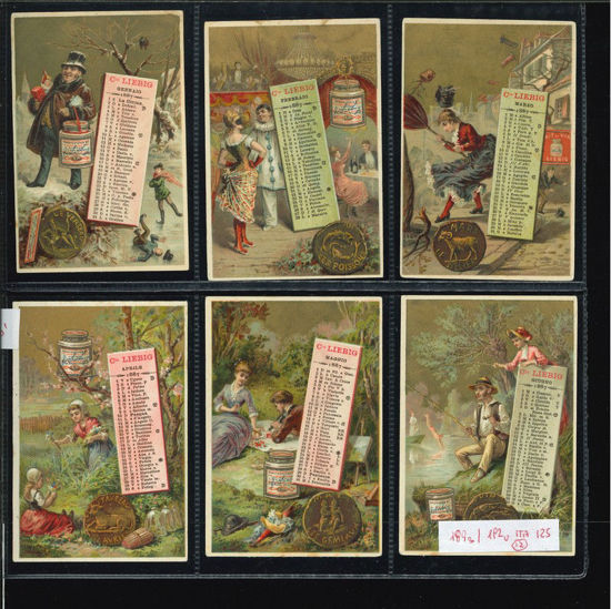 Immagine di 189 - CALENDARIO 2° (anno 1887) 12 fig.-ITALIANA