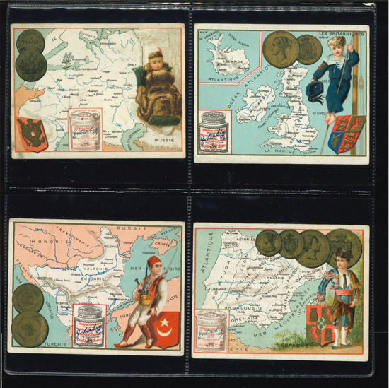 Immagine di 34 - CARTE GEOGRAFICHE E MONETE (8 fig.)-FRANCESE