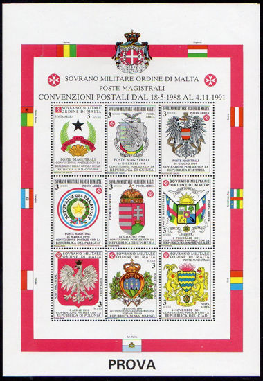 Immagine di 37 - CONVENZIONI POSTALI 3° VAL. 1  P R O V A DI STAMPA