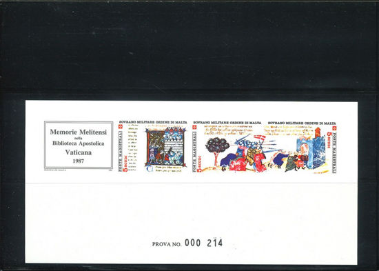 Immagine di 269 - MINIATURE -Trittico-  VAL. 4  P R O V A DI STAMPA