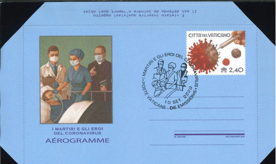 Immagine di 58 - AEREOGRAMMA MARTIRI DEL VIRUS