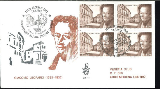 Immagine di 976it - 200° NASCITA LEOPARDI val. 1