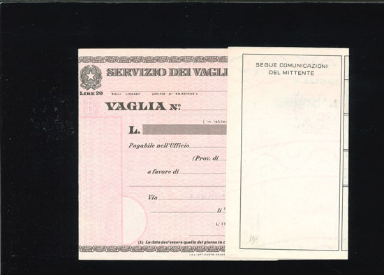 Immagine di 60 - MODULI VAGLIA - V60