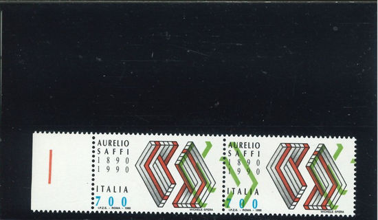 Immagine di 1931 - ITALIA REPUBBLICA SAFFI VERDE SPOSTATO COPPIA