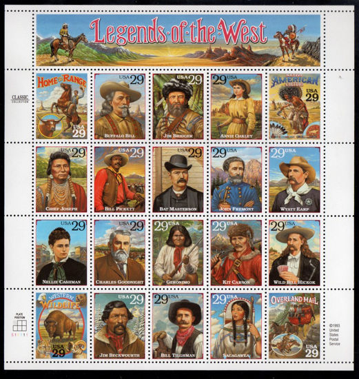 Immagine di 2624A - USA LEGENDS OF THE WEST MF ERRORE TIRATURA 150,000