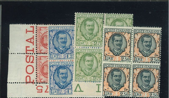 Immagine di 200 - REGNO D'ITALIA FLOREALE QUARTINA