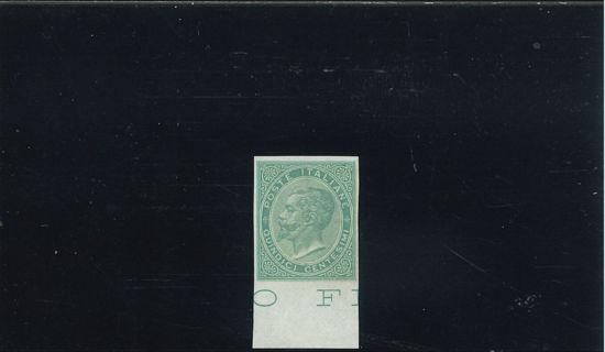 Immagine di 18L - REGNO D'ITALIA UMBERTO 15 CENT PROVA IN VERDE