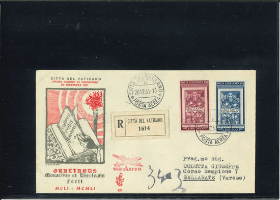 Immagine di 125 - VATICANO FDC VENETIA RACCOMANDATA GRAZIANO