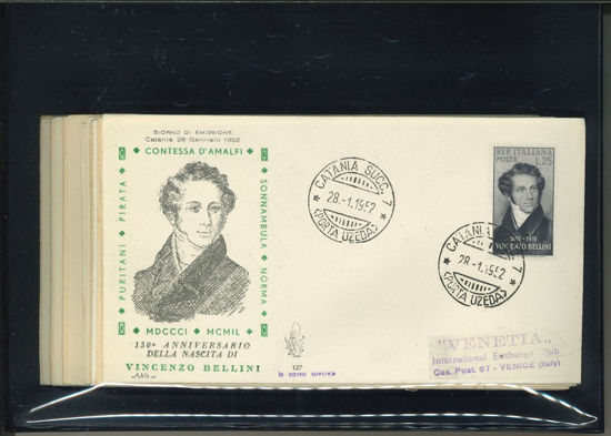 Immagine di 127 - ITALIA REPUBBLICA FDC VENETIA ANNATA COMPLETA 1952  N.V.